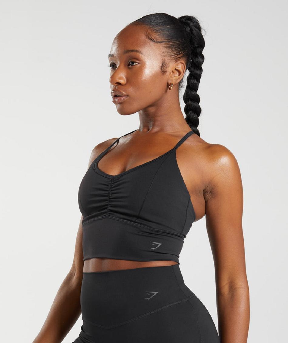 Sujetadores Deportivos Gymshark Elevate Longline Mujer Negras | CO 2099TCE